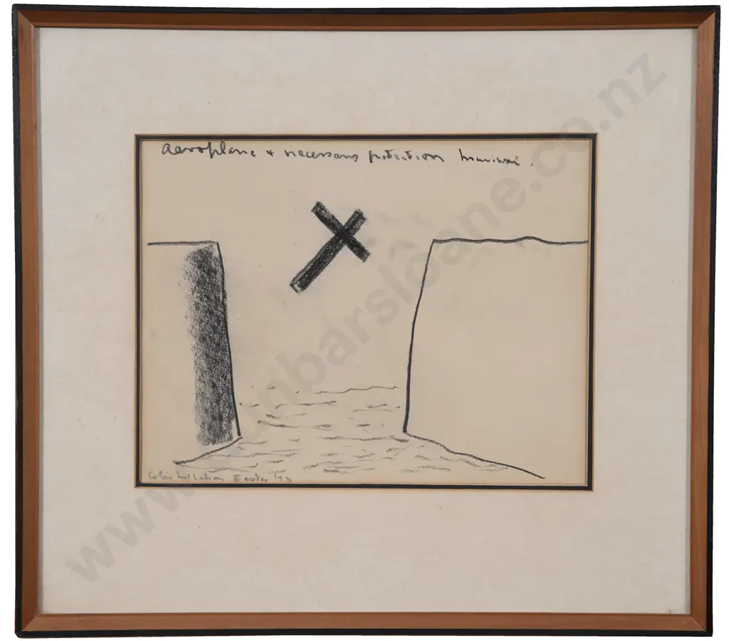 Colin McCahon - Aeroplane and necessary protection Image 1++