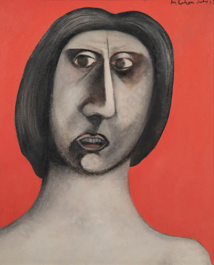 Colin McCahon - Singing woman on pink ground Image 1++