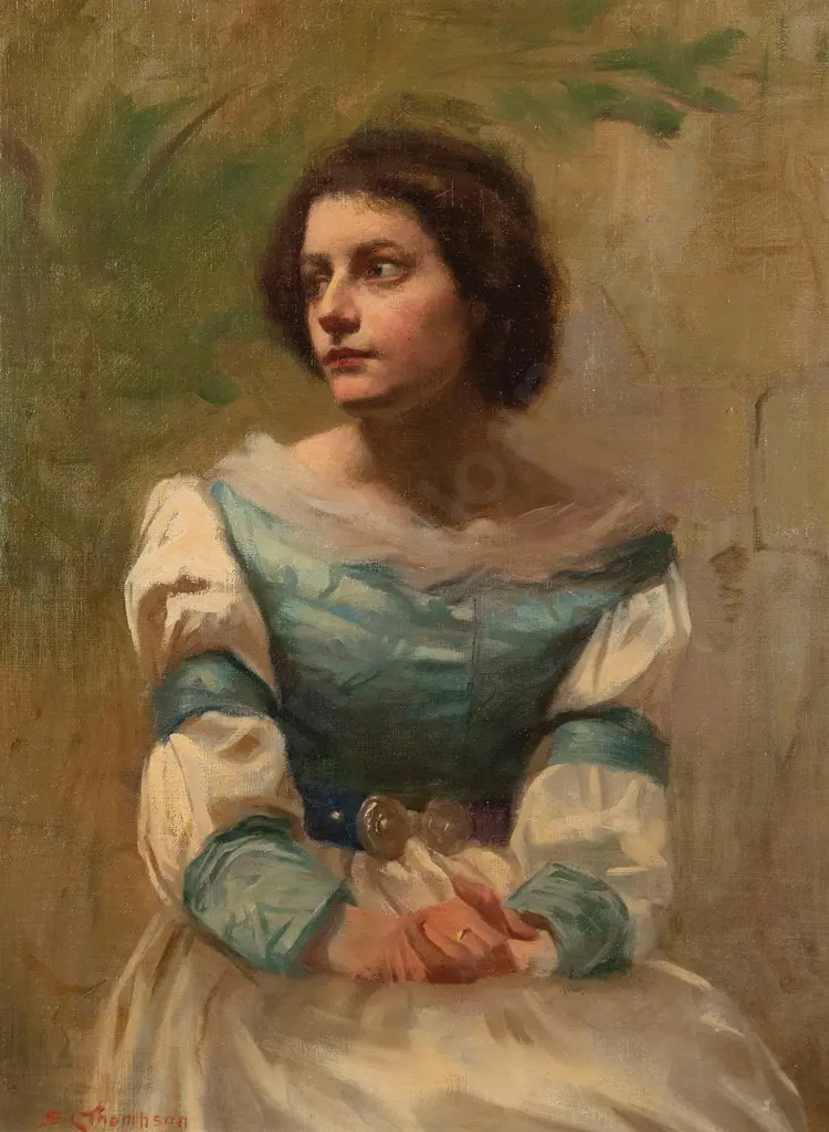 Sydney Lough Thompson - The Blue Girl Image 1++