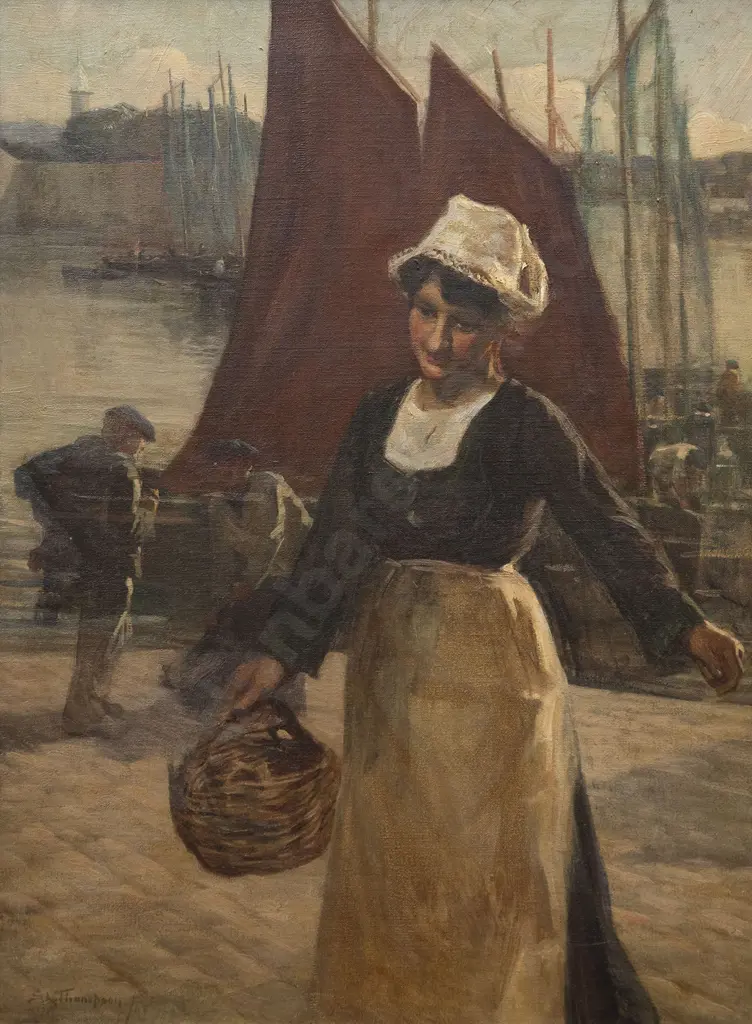 Sydney Lough Thompson - Breton Fisherwoman Concarneau Image 1++