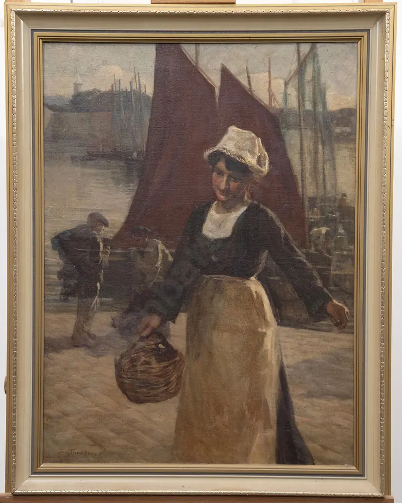 Sydney Lough Thompson - Breton Fisherwoman Concarneau Image 1++