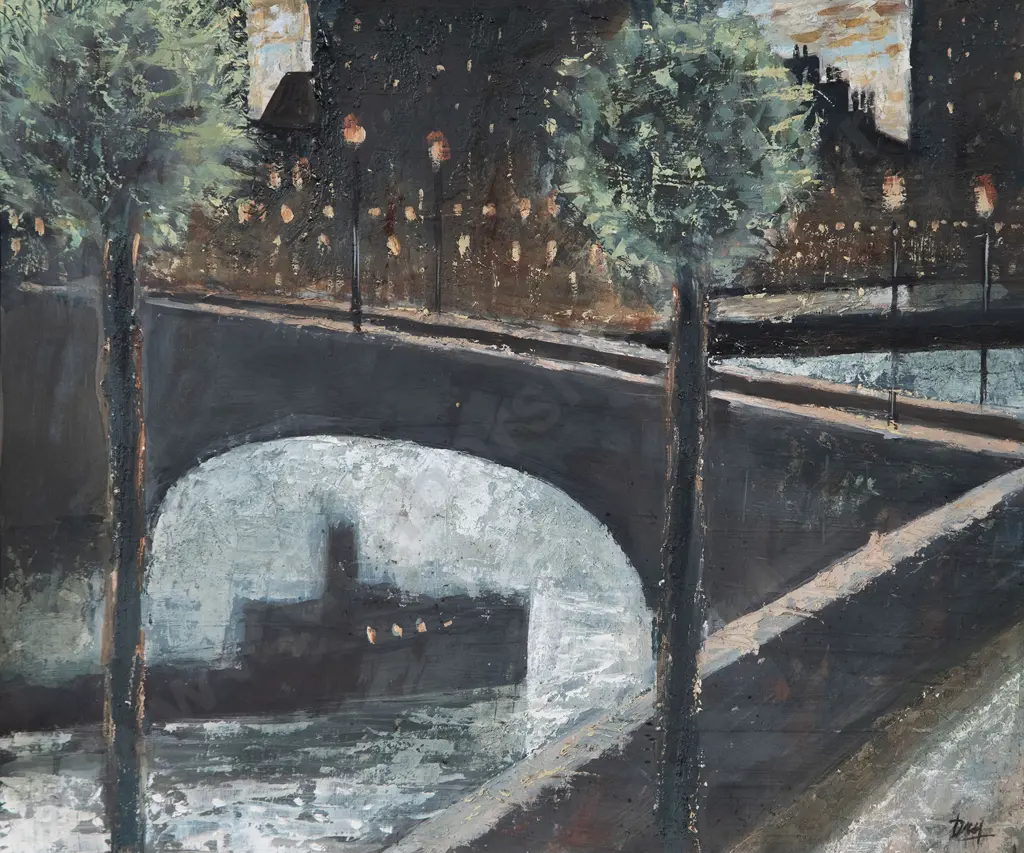 Melvin Day - European Canal Scene Image 1++