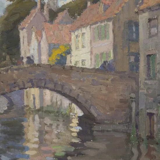 Archibald Nicoll - Stone Bridge with River Reflections