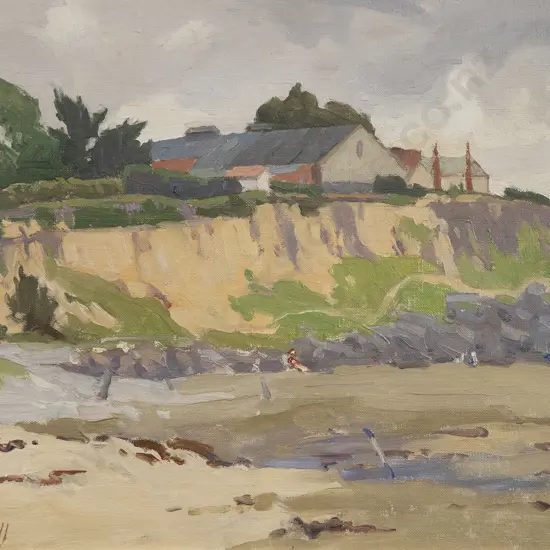 Archibald F Nicoll - Timaru Beach