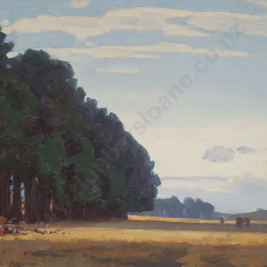 Marcus King - Rural Scene with Grazing Cows
