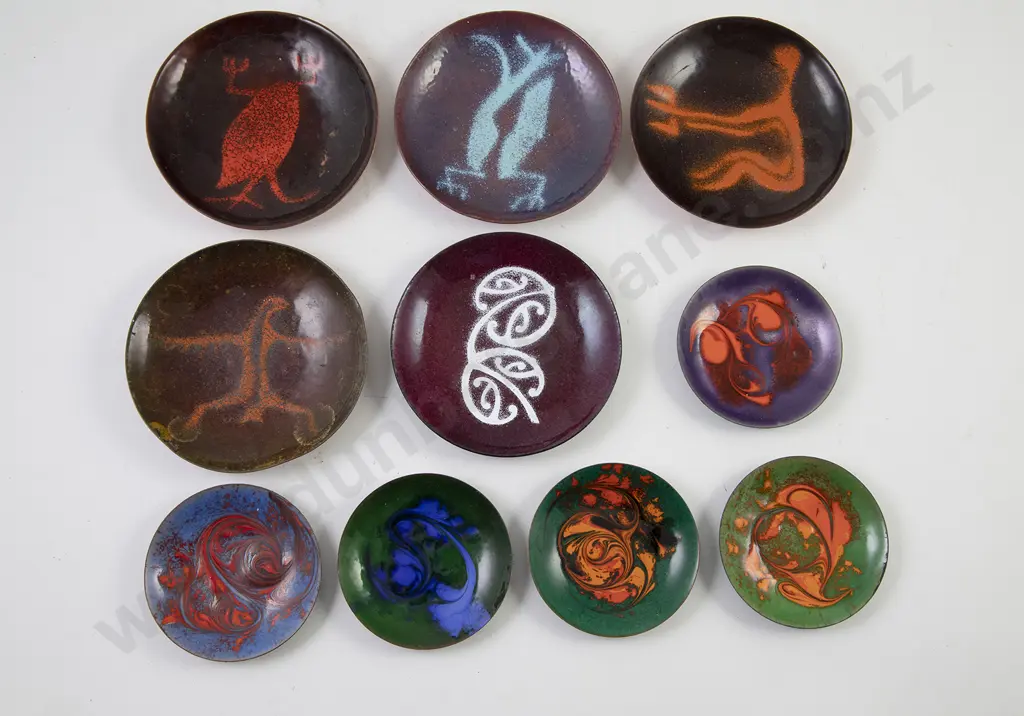 Collection NZ Made Enamel on Copper Dishes (10) Image 1++