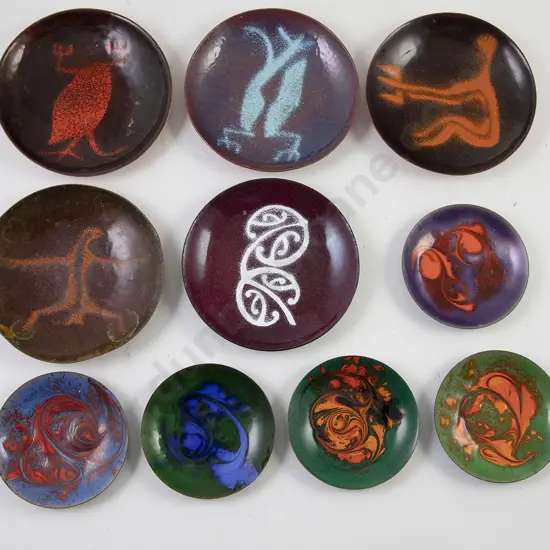 Collection NZ Made Enamel on Copper Dishes (10)