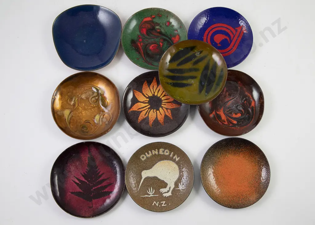 Collection NZ Made Enamel on Copper Dishes (10) Image 1++