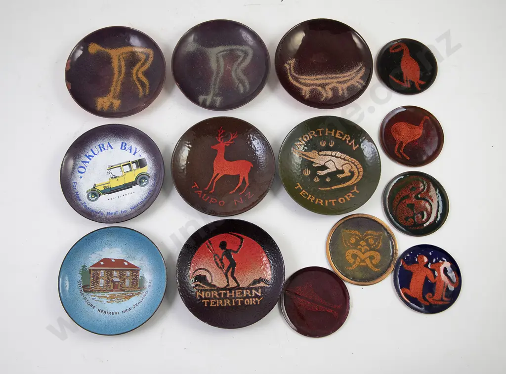 Collection NZ Made Enamel on Copper Dishes (14) Image 1++