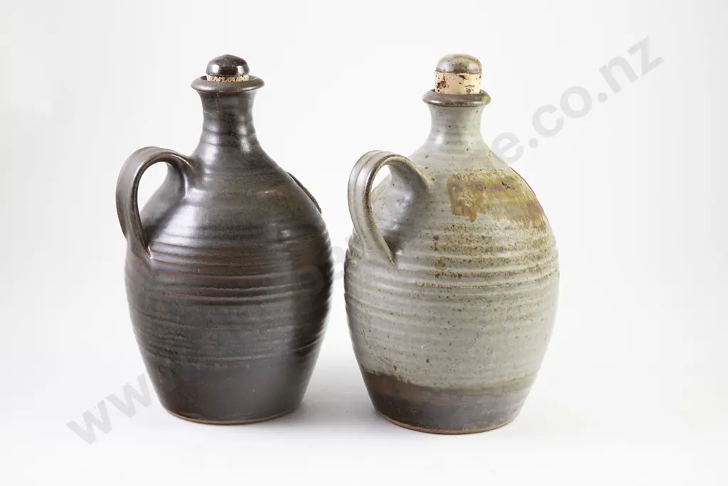 Two Estelle Martin Souvenir Wine Flagons Image 1++