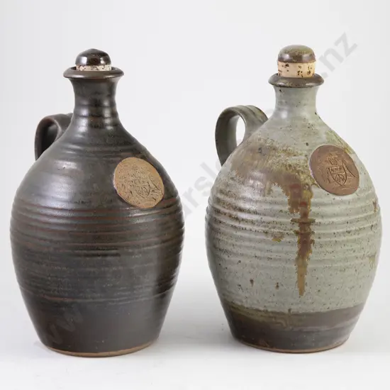 Two Estelle Martin Souvenir Wine Flagons