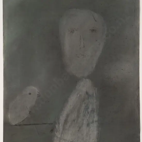 Gordon Crook - Untitled (Man with Bird)