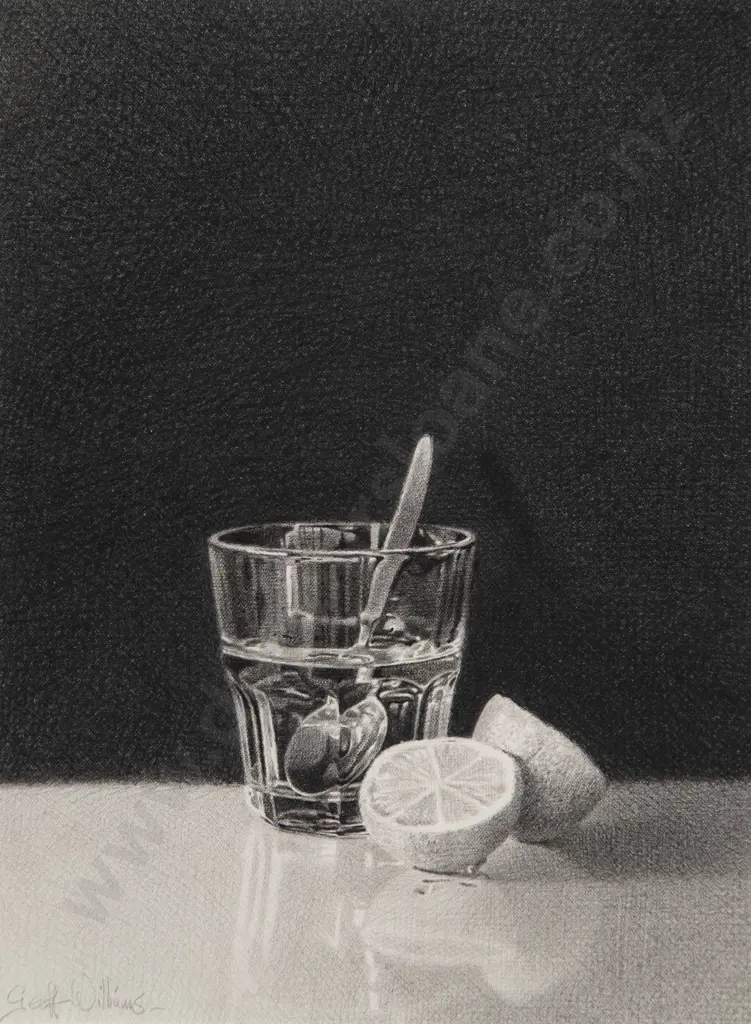 Geoff Williams - Still Life with Glass & Lemons Image 1++