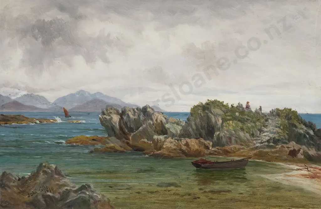 Attributed John Gibb - Harbour Landscape Image 1++