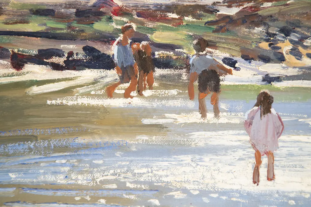 Circle of Dame Laura Knight - Bathers at Low Tide Image 1++