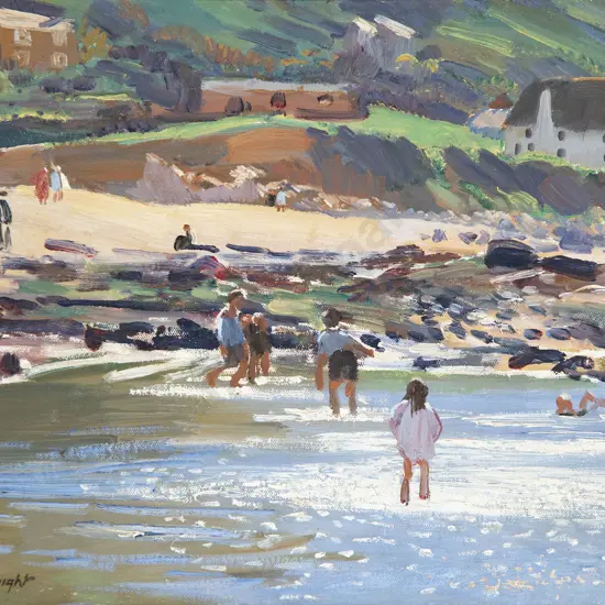 Circle of Dame Laura Knight - Bathers at Low Tide
