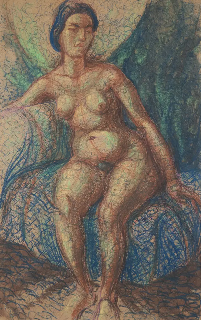 A Lois White - Seated Nude Image 1++