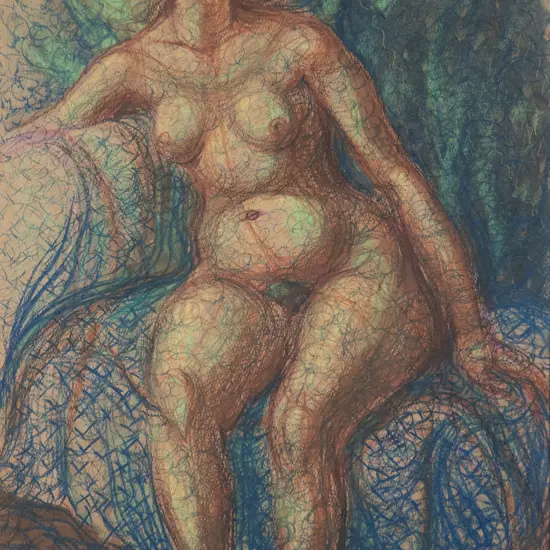 A Lois White - Seated Nude