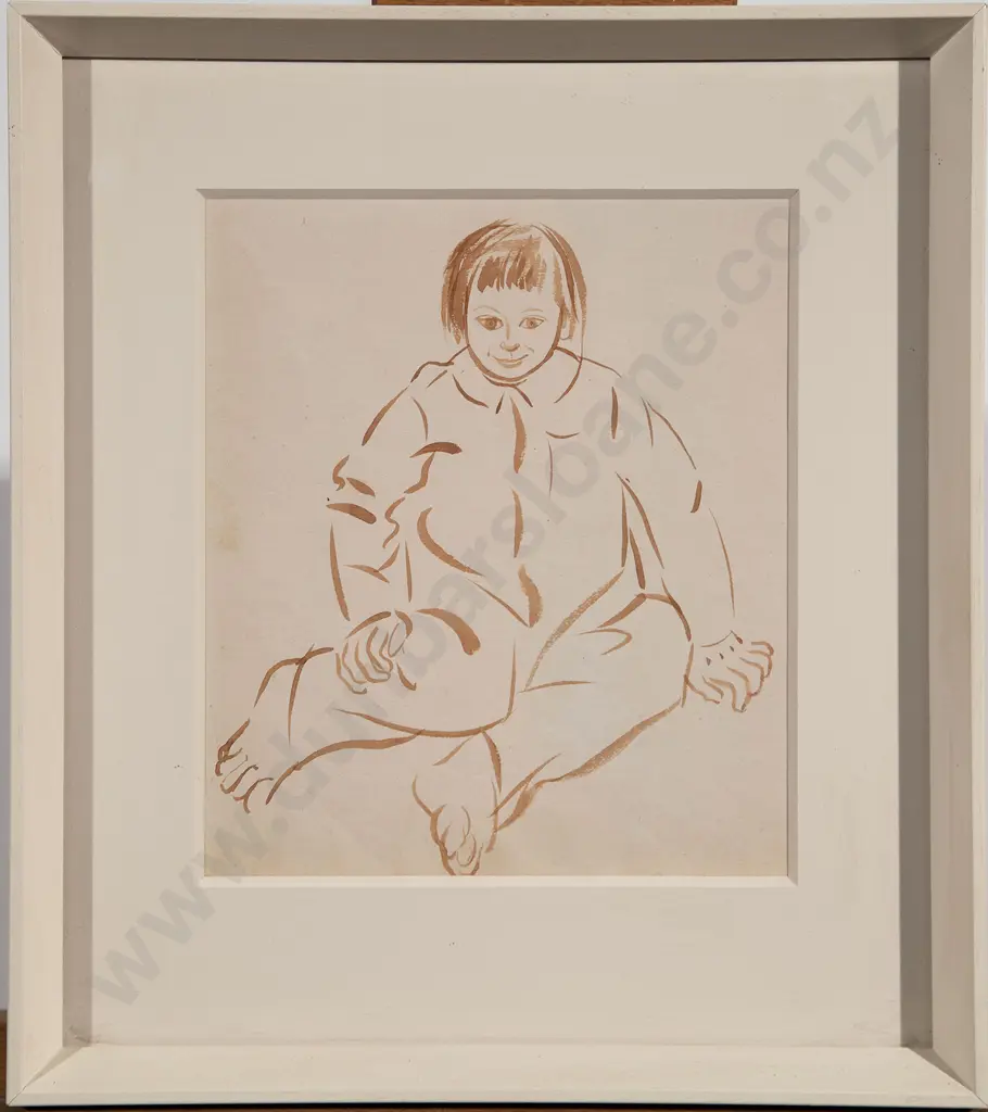 Rita Angus - Seated Girl Image 1++