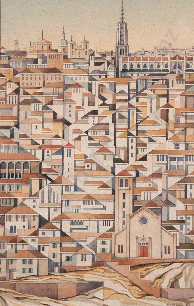 Aubrey de Lisle - pair of watercolours (2) Image 1++