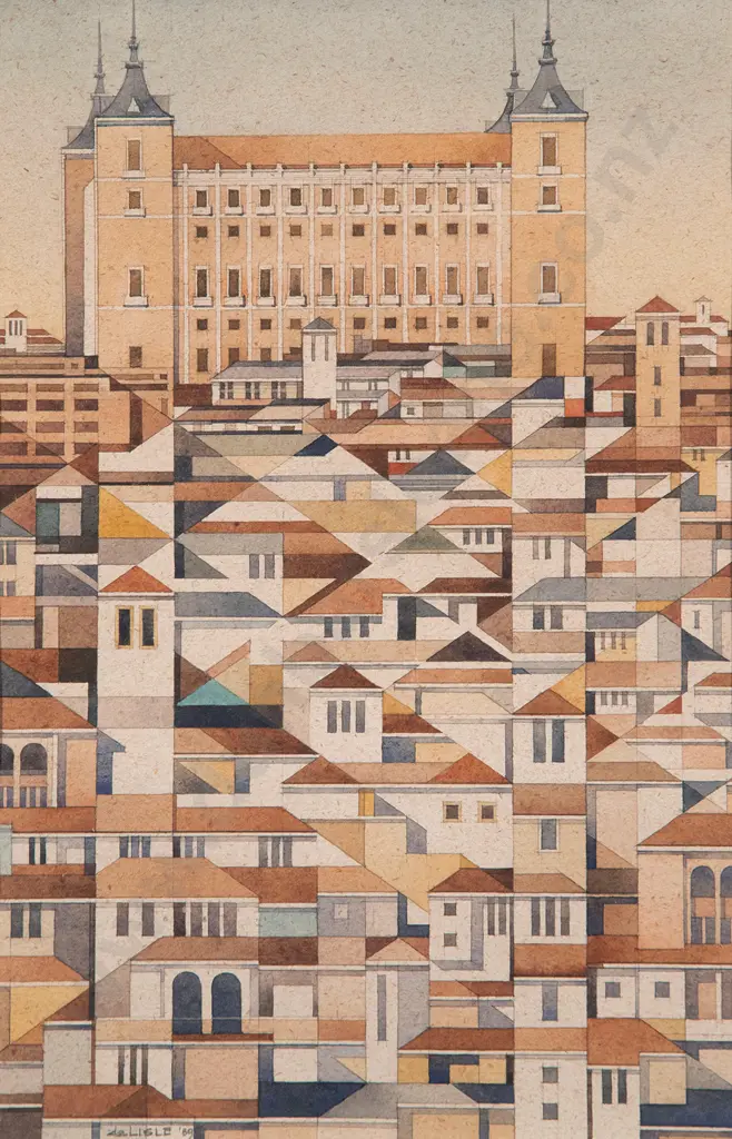 Aubrey de Lisle - pair of watercolours (2) Image 1++