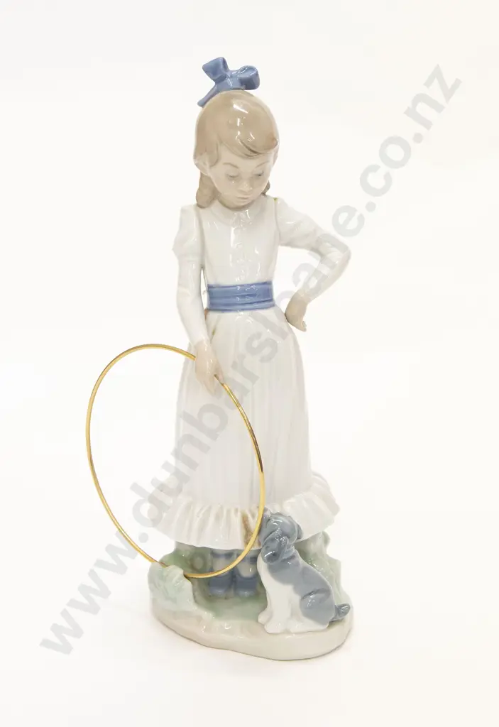 Nao Figure of Girl with Hoop and Dog Image 1++