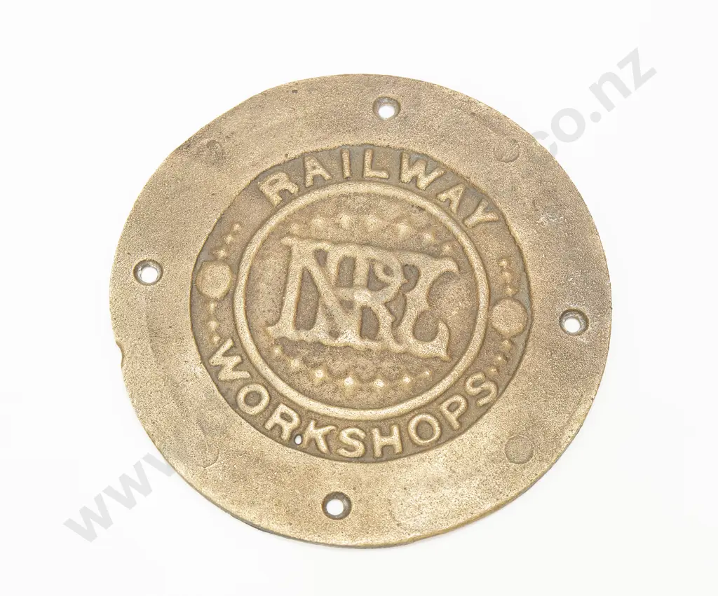 Metal NZ Railway Workshop Plaque Image 1++