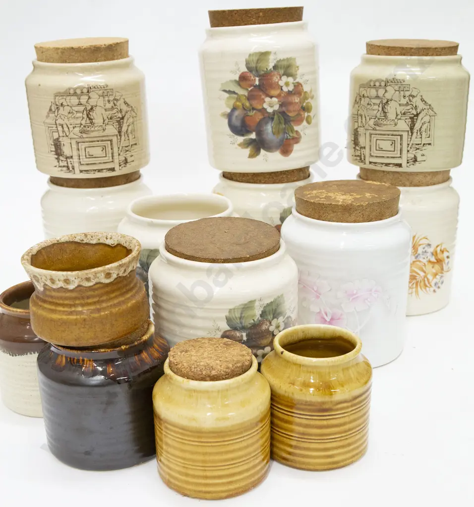 Quantity of NZ Ceramic and Pottery Canisters Image 1++