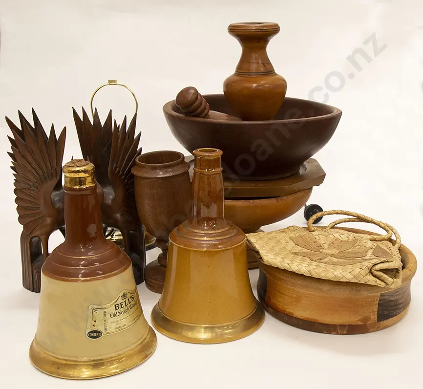 Box of Mixed Wooden Ware and Other Image 1++