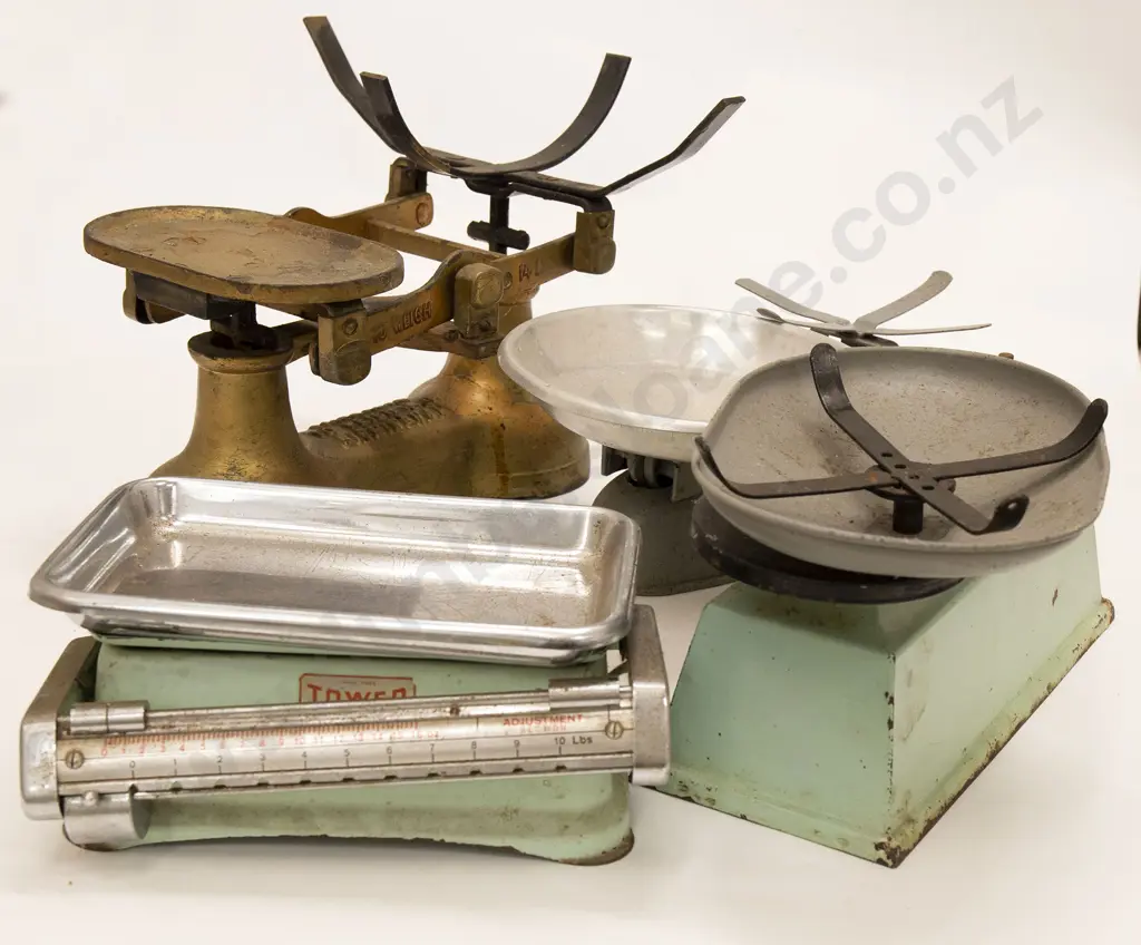 Four Vintage Scales Image 1++
