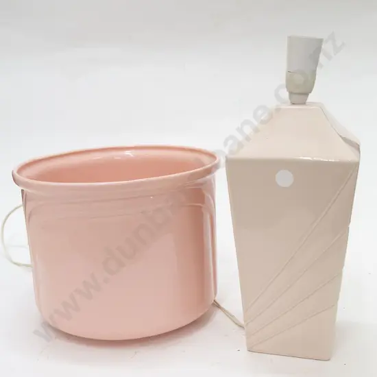 Planter and Lamp (both a/f)