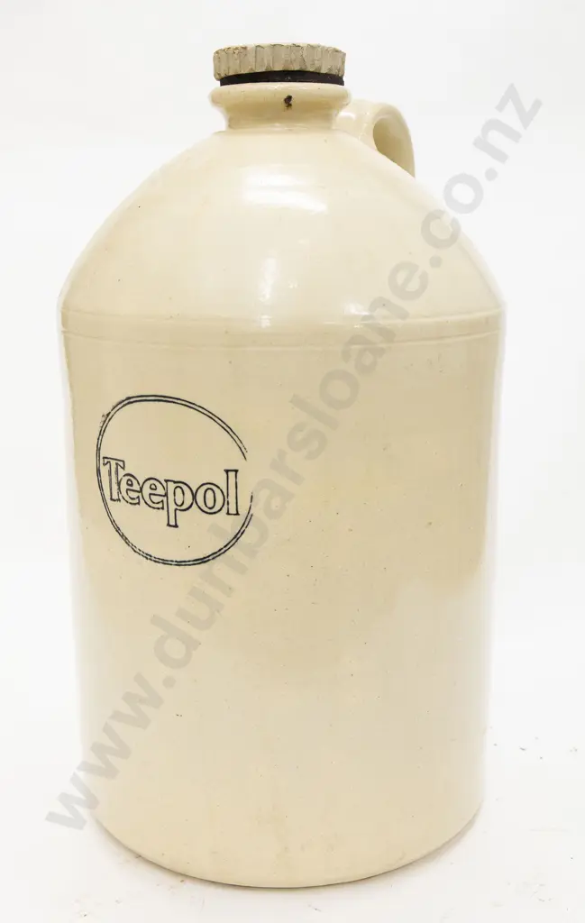 Large Stoneware Crock (chip to lid) Image 1++
