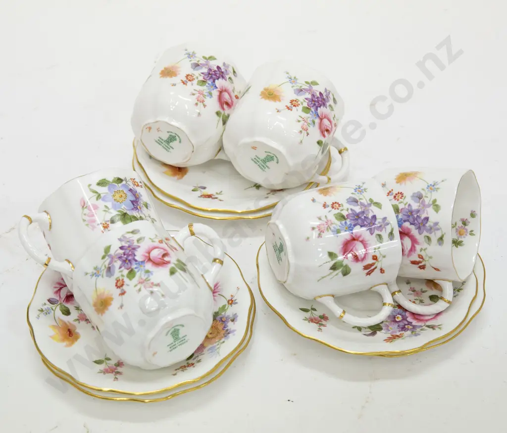 Six RCD Floral Decorated Cups and Saucers Image 1++