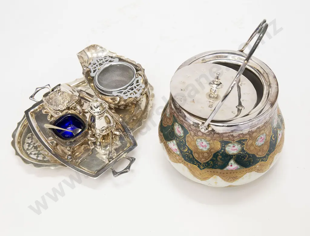 Victorian Biscuit Barrel and Various S/P Image 1++
