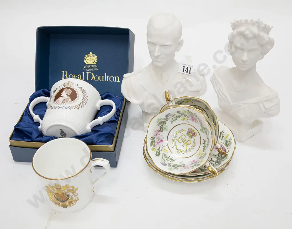 Seven Pieces Royal Commemorative Ware Image 1++