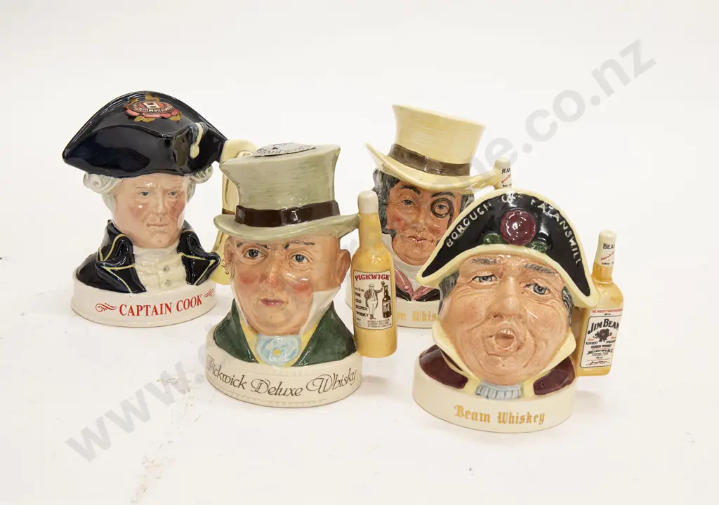 Four RD Jim Beam Character Jugs Image 1++