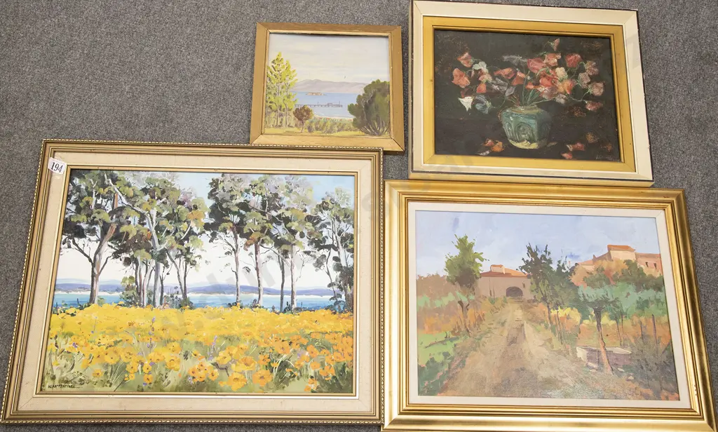 Four Various Oil Artworks Image 1++