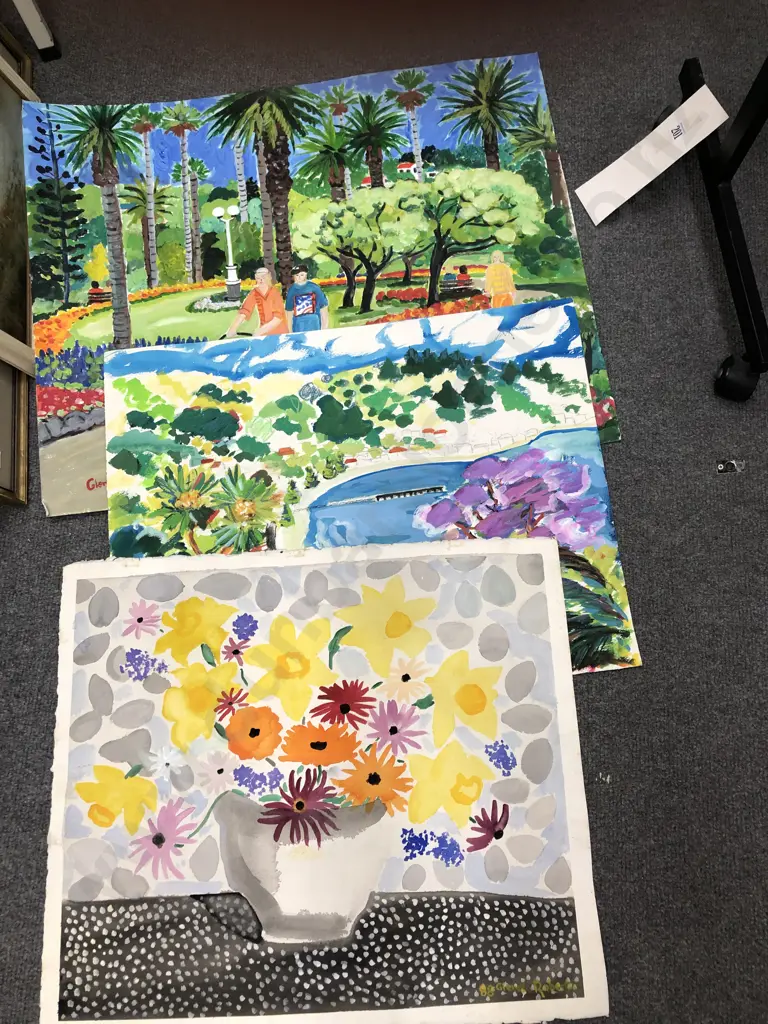 Glenda Roberts - Three Unframed Works Image 1++