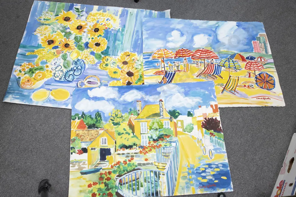 Glenda Roberts - Three Unframed Works Image 1++
