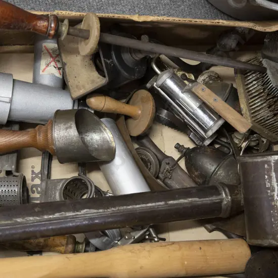 Carton of Various Colonial Implements