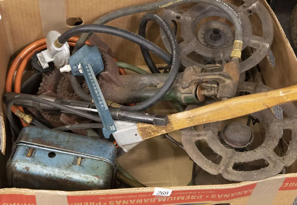 Three Vintage Burners and Portable Camp Stove Image 1++