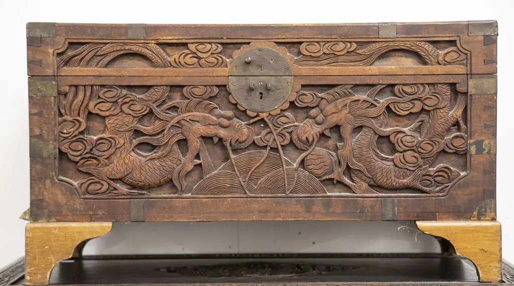 Small Brass Bound Camphorwood Trunk (a/f) Image 1++