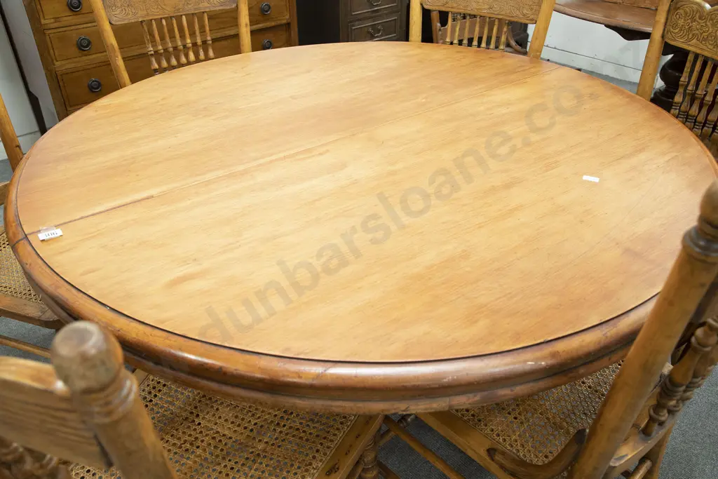 Colonial Kauri Circular Dining Table (borer) Image 1++