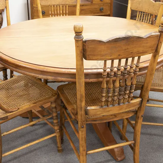 Colonial Kauri Circular Dining Table (borer)