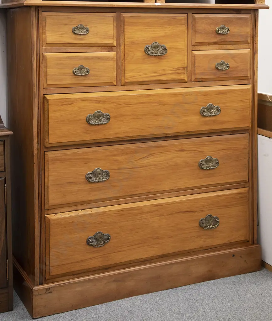 Colonial Kauri and Rimu Restored Eight Drawer Scotch Chest Image 1++