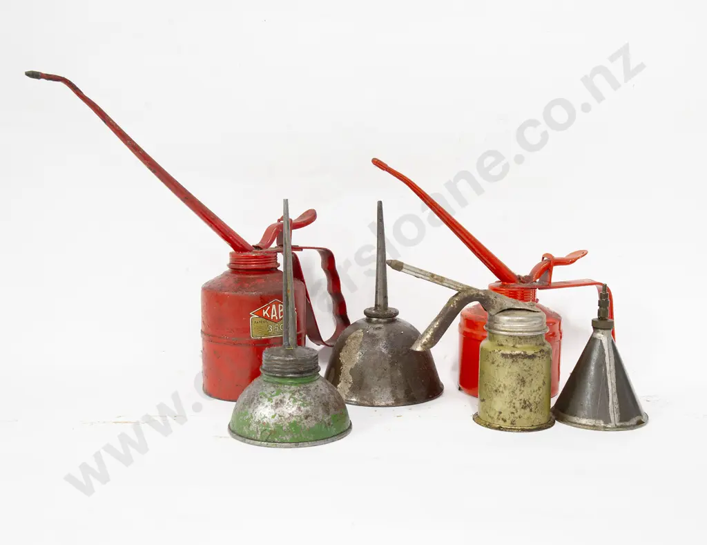 Six Various Oil Cans Image 1++