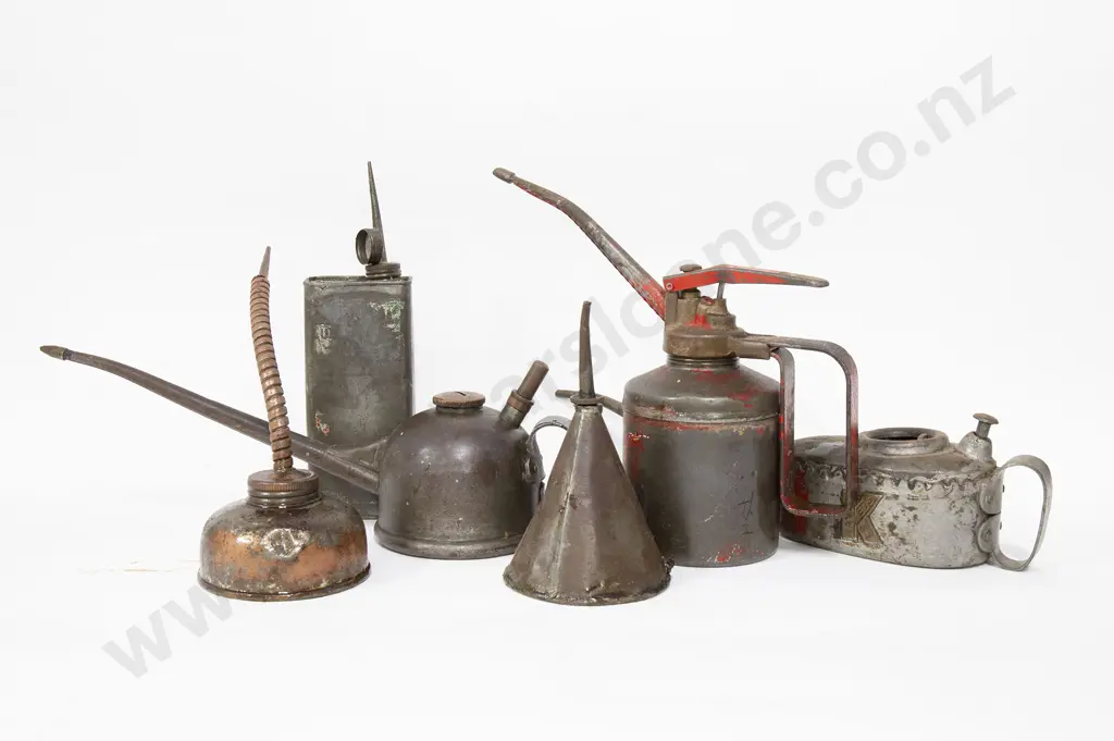 Six Various Oil Cans Image 1++