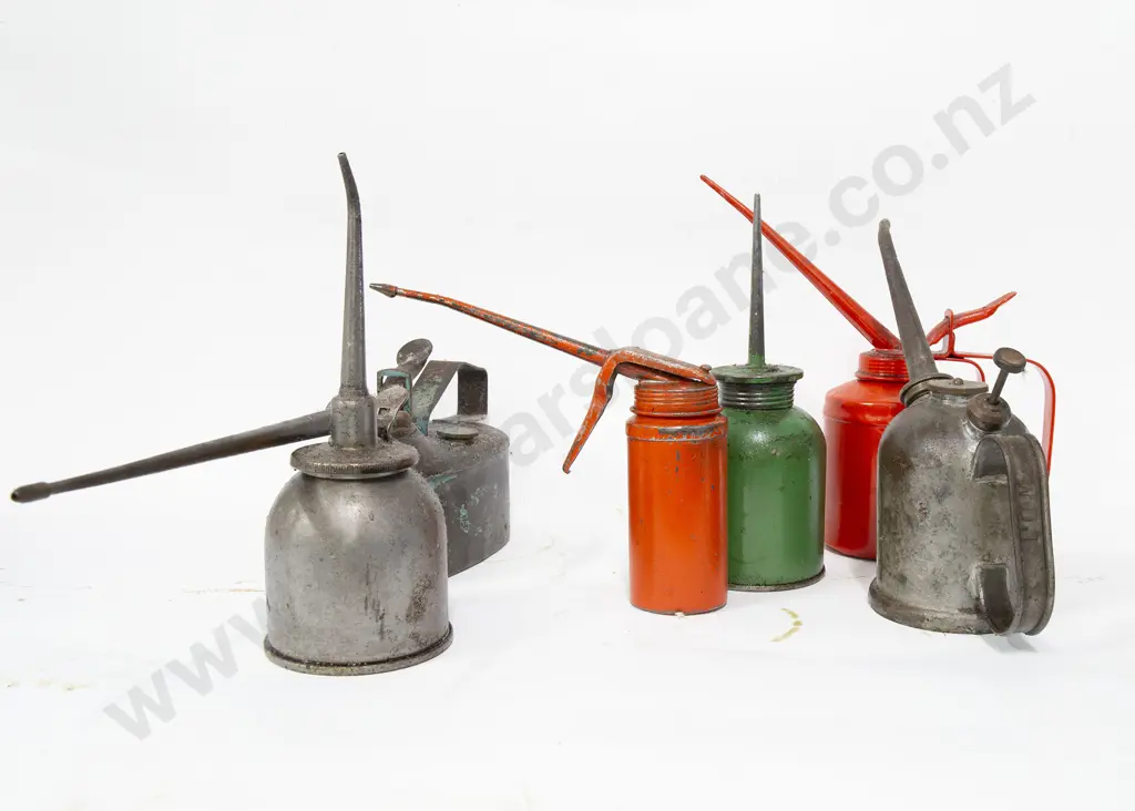 Six Various Oil Cans Image 1++