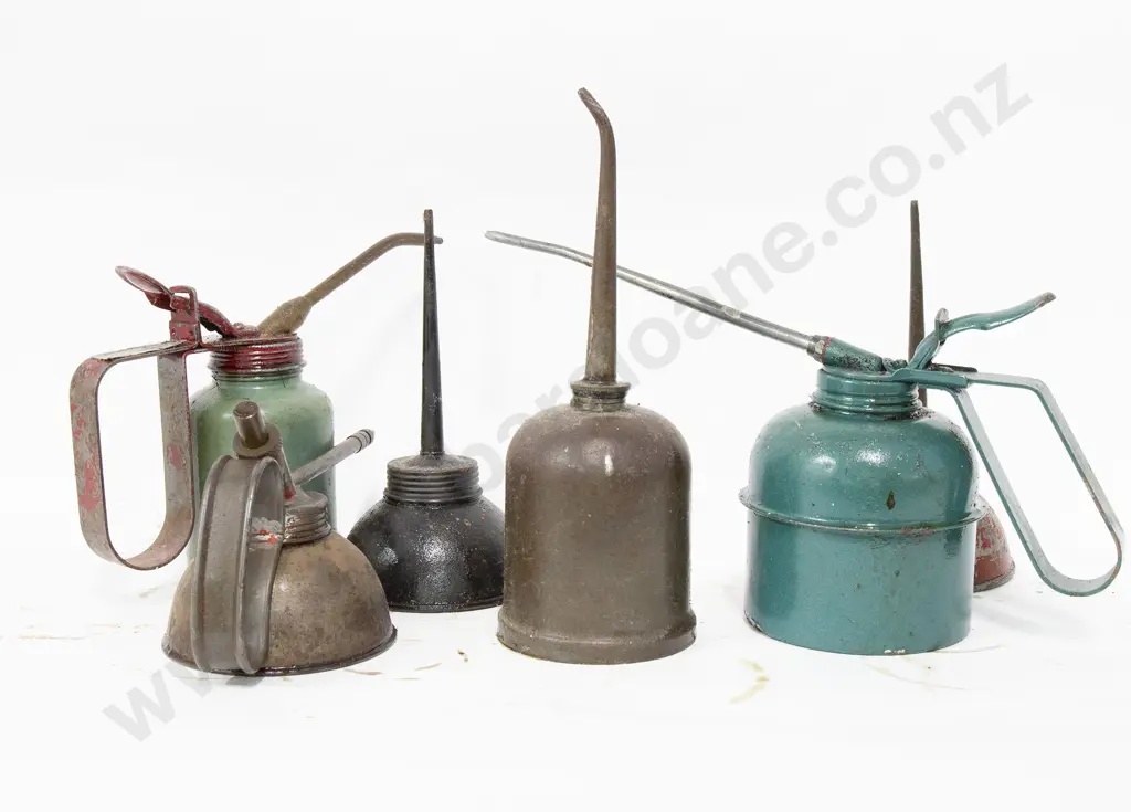 Six Various Oil Cans Image 1++