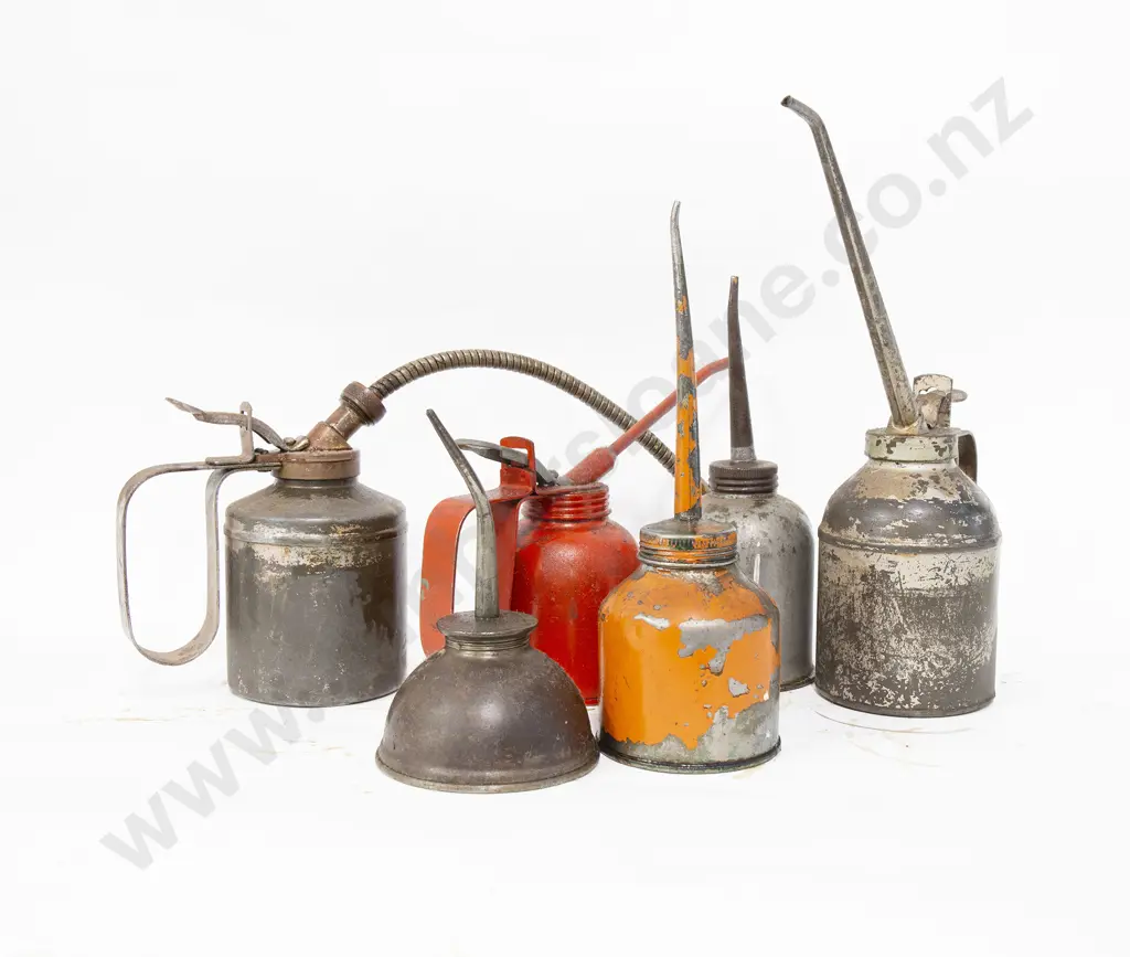 Six Various Oil Cans Image 1++